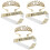 3 Sets Kroon Haarkam En Lint Hoofdaccessoire 4