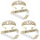 3 Sets Kroon Haarkam En Lint Hoofdaccessoire 3