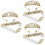 3 Sets Kroon Haarkam En Lint Hoofdaccessoire 7