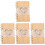 4Stk Holz Hochzeitsgästebuch Schild Notizbuch 2