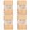 4Stk Holz Hochzeitsgästebuch Schild Notizbuch 5