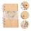 4Stk Holz Hochzeitsgästebuch Schild Notizbuch 9
