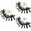 3 Sets Krassen Kruis Versiering Craftings Feestartikelen 8