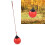 Aufblasbarer Ballschaukelsitz, 29 cm, Rot, klein, 12