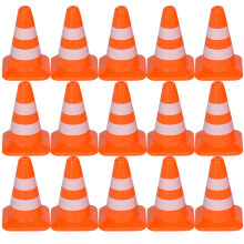 112 Pcs Miniature Traffic Cones Roadblock Models Kids Toys