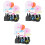 3Pcs Decoração Silicone 3