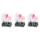 3Pcs Decoração Silicone 4