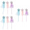 9Stk Feenstäbe Stern Tassel Cosplay Bühnenrequisit 7