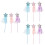 9Stk Feenstäbe Stern Tassel Cosplay Bühnenrequisit 6