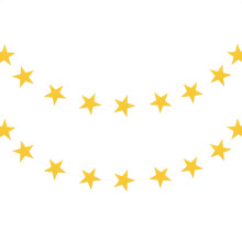 4 Sternengirlande Goldenes Papier Banner Für Partydekoration