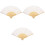 3Pcs Fabric Folding Hand Held Fan Bamboo Framed Chinese Dance 5
