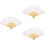 3Pcs Fabric Folding Hand Held Fan Bamboo Framed Chinese Dance 8