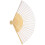 3Pcs Fabric Folding Hand Held Fan Bamboo Framed Chinese Dance 3