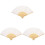 3Pcs Fabric Folding Hand Held Fan Bamboo Framed Chinese Dance 4