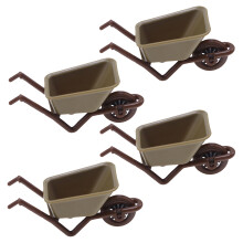 16 Pcs Mini Wheelbarrow Model For Micro Landscape House Decoration