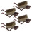 16 Pcs Mini Wheelbarrow Model For Micro Landscape House Decoration 1