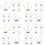 40 Reserved Schild Hochzeit Platzkartenhalter Tischnummer 5