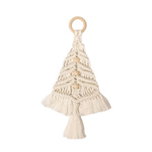 Makramee-Bastelidee für Erwachsene, Boho-Wohnzimmerdeko, Makramee-Weihnachtsbaum-Set zum Selbermachen, Geschenkidee zu Weihnachten, die Kreativität