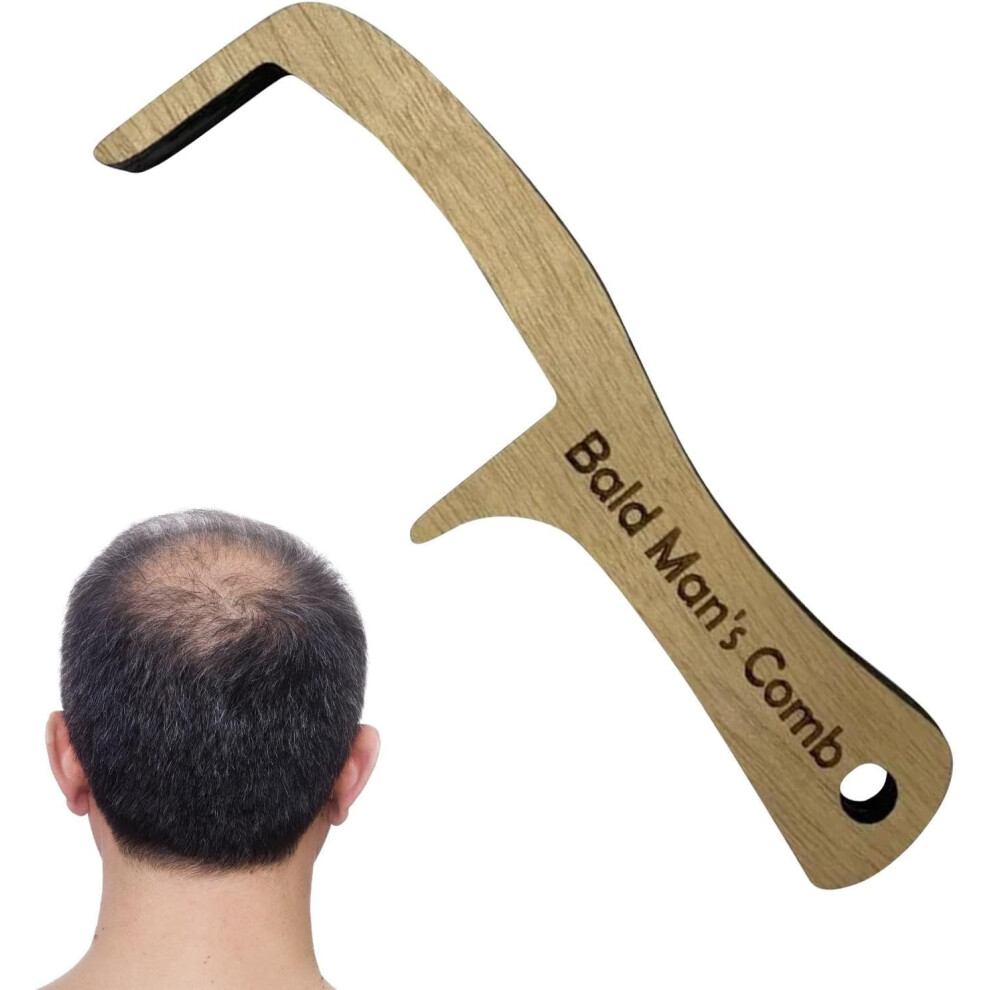 Unisex Bald Man Comb Joke Presents For Men Novelty Grooming Tool Toothless Combs Hair Brush Humorous Balding Man Brush