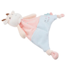 2 Pcs Baby Pacifying Towel Cattle Shaped Saliva Absorbing Toy