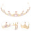 3Stück Barock Brautkronen Tiara Stirnband 11