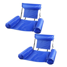 Pohodlné ergonomické vodní křeslo pro dospělé a děti, nafukovací bazénové křeslo z odolného vinylu se skládací přenosnou funkcí,