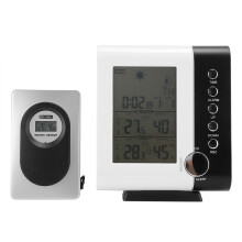Hygrometer met vochtigheidsmeter, temperatuurmeter voor binnen en buiten, biedt een breed temperatuurbereik voor terrassen en zwembaden.