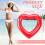 Φουσκωτό πισίνας Heart, Summer Water Fun, φορητό, αντιδιαρρηκτικό υλικό για τα απαραίτητα 6