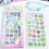 Embossed Sticker Phone Charm Decorative PVC/PET-gray diary 7