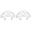 2er Pack Tiara Stirnband Kopfschmuck Krone 2