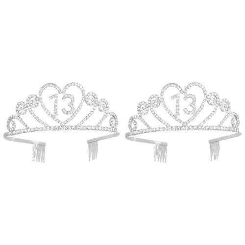 2er Pack Tiara Stirnband Kopfschmuck Krone 1