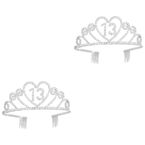 2er Pack Tiara Stirnband Kopfschmuck Krone 2