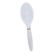 Tragbarer weißer Fußpeelingbürste mit gebogenem Kopf – 31 cm Bad Bürste