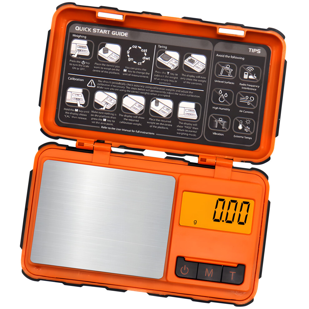 Tiny Pocket Scale 0.01G Accuracy Abs Substance Jewelry-Orange 7696000531953