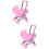2 Stuks Popwagen Speelgoed Poppenhuisaccessoire Model 9