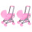 2 Stuks Popwagen Speelgoed Poppenhuisaccessoire Model 4