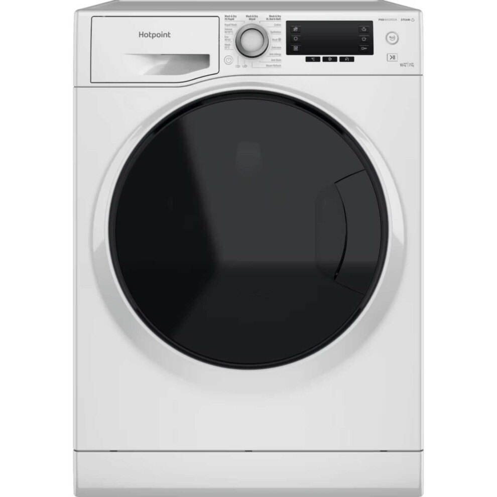 Hotpoint Ndd 10748 Da Uk Washer Dryer Freestanding Front-Load C White