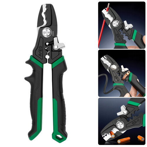 Sturdy 8Inch Electrical Wire Cutter Stripper Tool Integrated 1