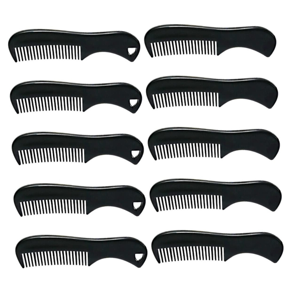 Unisex Beard And Hair Combs 10Piece Pocketsized Set For Mustache And Beard Grooming Portable Barber Accessories