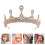 3 Kinder Perlen Krone Haarreif Accessoire 11
