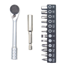 Ratchet Screwdriver 1/4 Drive Ratchet Handle Double Tip-H kuan