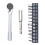 Ratchet Screwdriver 1/4 Drive Ratchet Handle Double Tip-H kuan 1