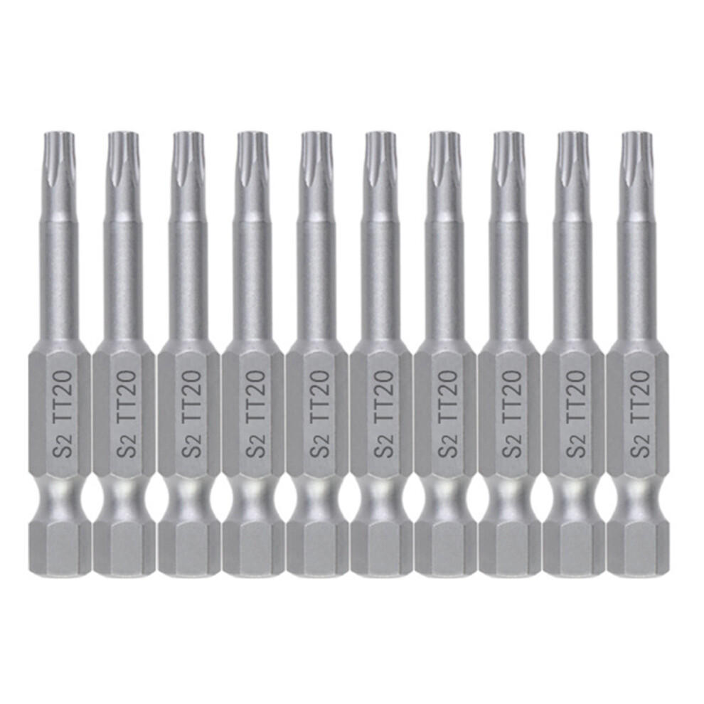 10Pcs Blossom Head Screwdriver Bit Set Security-10Pcs 50L Tt20 7696000532776