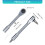 Ratchet Screwdriver 1/4 Drive Ratchet Handle Double Tip-H kuan 3