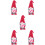5Stk Gnome Puppe Muttertag Rudolph Schmuck 9