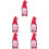 5Stk Gnome Puppe Muttertag Rudolph Schmuck 7
