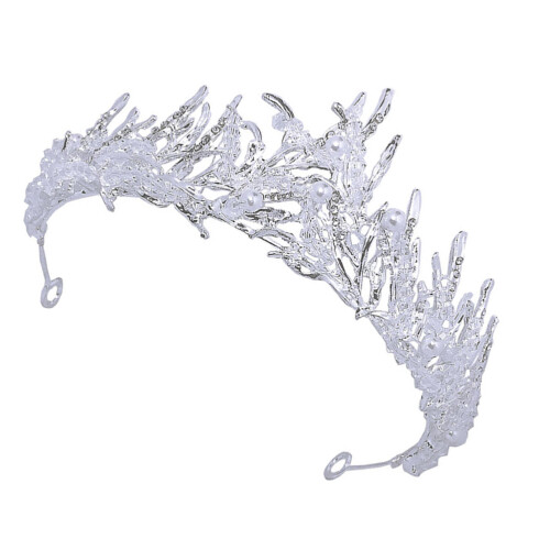 8 Silber Kristall Perlen Bestückte Tiara