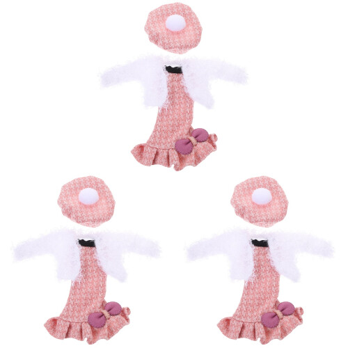 3 Sets Decoratieve Popkleding Met Delicate Jurk En Compacte 1