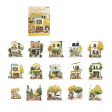 Miniature Scene PET Sticker For Journal Photo Album Laptop-5