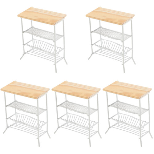 5Stk Mini Möbel Regal Mini Zubehör Mikro Landschaft 1